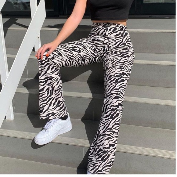 Zebra Striped Pants - Picture 2 of 6